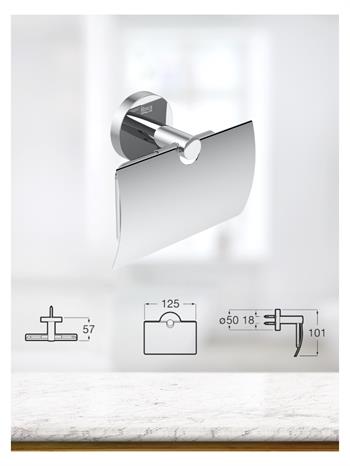 Roca Compas 5 Parçalı Aksesuar Seti : Havluluk, Askı, Halka Havluluk, Sabunluk Ve Kapaklı Tuvalet Kağıtlığı A817560001