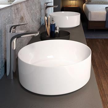 Roca Inspira Round Tezgah Üstü Lavabo Beyaz 370 Mm A327523000