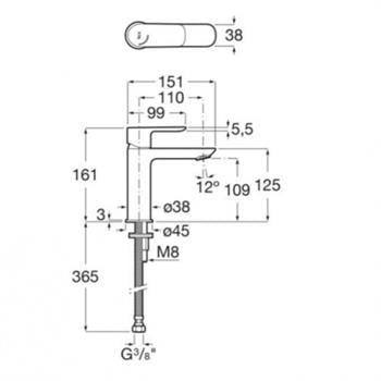Roca Lavabo Bataryası, Cala, Mat Siyah, A5A326ENB0