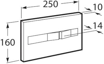 Roca Pl2 Dual Kumanda Paneli  Combı A890196005