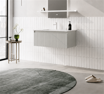 Orka Salina 100 cm Mat Kaşmir Banyo Dolabı Alt Modül ve Lavabo, 5007411