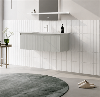 Orka Salina 120 cm Mat Kaşmir Banyo Dolabı Alt Modül ve Lavabo, 5007414