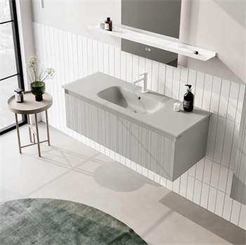Orka Salina 120 cm Mat Kaşmir Banyo Dolabı Alt Modül ve Lavabo, 5007414