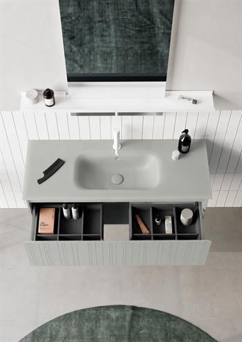 Orka Salina 120 cm Mat Kaşmir Banyo Dolabı Alt Modül ve Lavabo, 5007414