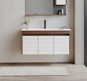 Orka Serra 100 cm Navaro/Beyaz Banyo Dolabı Alt Modül ve Lavabo, 5007553