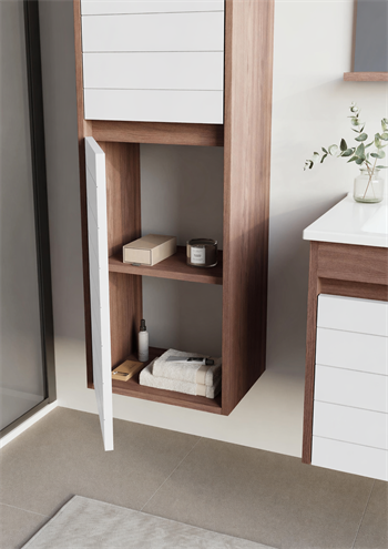 Orka Serra 40 cm Boy Dolabı Navaro/Beyaz, 3009567