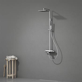 Teska Duş Kolonu, Mira, Termostatik, Üç Yönlü, Beyaz Camlı, DK3601C