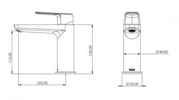 Teska Lavabo Bataryası, Quars, Altın, E5617