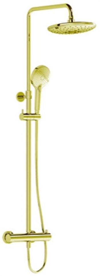 Vitra AquaHeat Bliss 240 2F Duş Kolonu ve Termostatik Duş Bataryası Sistemi, Soft Altın, A4720574