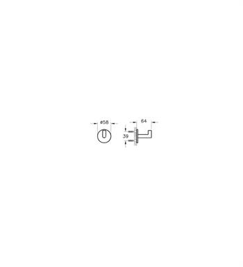 Vitra Askı, Origin (Tekli) Soft Bakır, A4488429