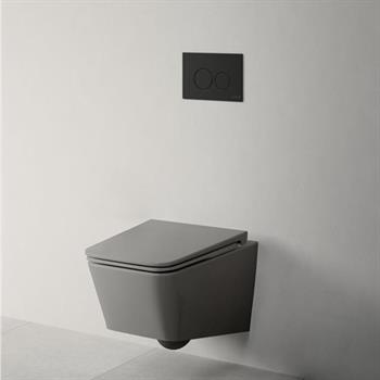 VitrA Asma Klozet, Equal Rim-Ex, Kanalsız, 54 cm, Mat Taş Gri, 7245B476-0090