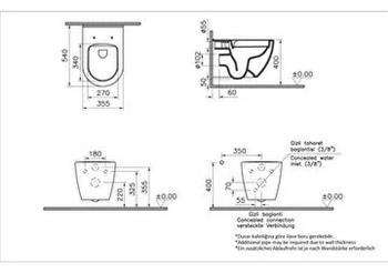 Vitra Asma Klozet, S60, SmoothFlush, 54 cm, 7510L003-0090  (sadece istanbul teslimat için uygundur )