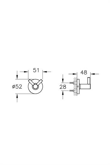 Vitra Base 100 İkili Askı, A44116