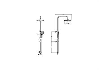 Vitra Bliss Round Duş Sistemi, Krom, A45788EXP