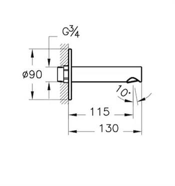 Vitra Çıkış Ucu, Origin, Bakır, A4262226