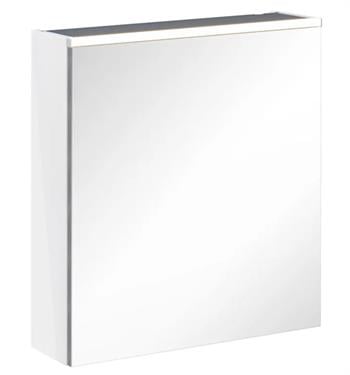 Vitra Core Dolaplı Üstten Aydınlatmalı Ayna (Sol), 60 cm, Parlak Beyaz, 67558 