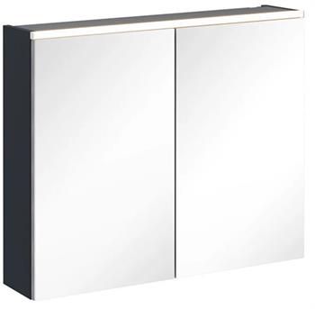 Vitra Core Dolaplı Üstten Aydınlatmalı Ayna, 80 cm, Mat Lacivert, 67615 