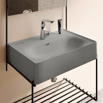 Vitra Equal Lavabo, 60 cm, Mat Taş Gri, 7241B476-0001