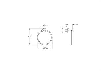 Vitra Havluluk, Base 200, Halka, A44101