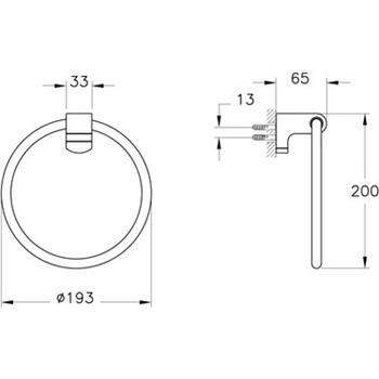 Vitra Havluluk, Base 700, Halka, A44072