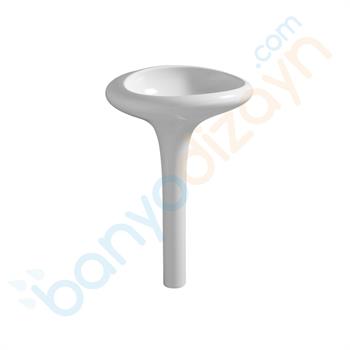 Vitra İstanbul Kolon Ayaklı Lavabo, 60 cm, VitraClean, 4251B403-0016