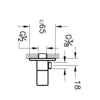 Vitra Kare Ara Musluk A45232 A45232EXP