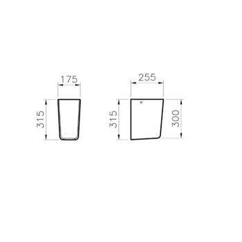 Vitra Küçük Yarım Ayak, S20, 5280L003-7201  (sadece istanbul teslimat için uygundur )