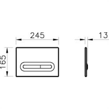 Vitra Kumanda Paneli, Loop T, Parmak İzi Bırakmayan, 740-0786