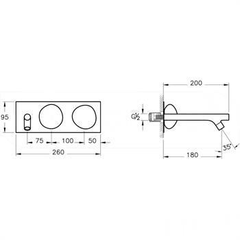 Vitra Lavabo Bataryası, Ankastre, İstanbul, Kısa (Sıva Üstü Grubu) A42846