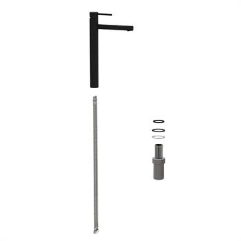 Vitra Lavabo Bataryası, Origin, Tezgah Üstü, Mat Siyah, A4255836WTC