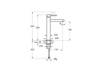 Vitra Lavabo Bataryası, Origin, Yüksek Tip, Fırçalı Nikel, A4255734