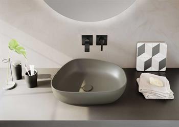 Vitra Lavabo Bataryası, Suit, İki Delikli, Ankastre (Sıva Üstü Grubu) Parlak Siyah, A4278239