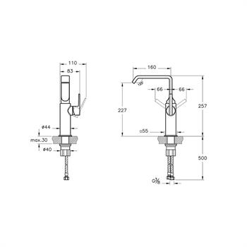 Vitra Lavabo Bataryası, Suit, Yüksek, A42765