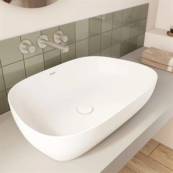Vitra Lavabo, Outline, Çanak, 63 cm, Mat Beyaz, 5993B401-0016