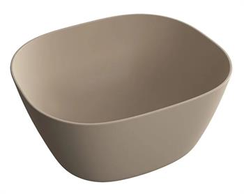 Vitra Lavabo, Plural, Kare, Yüksek, Çanak, 45 cm, Mat Kil Beji, 7811B474-0016  (sadece istanbul teslimat için uygundur )