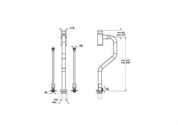 Vitra Lavabo Sifonu, Origin Monoblok, A45157