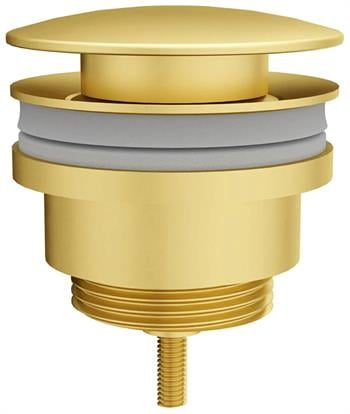 Vitra Lavabo Süzgeci, Origin Classic, Yuvarlak (Universal-Basmalı Aç-Kapa) Fırçalı Altın, A4514925