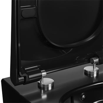 Vitra Metropole Slim Klozet Kapağı, Yavaş Kapanır, Kolay Sökülebilir, Parlak Siyah, 132-070R009