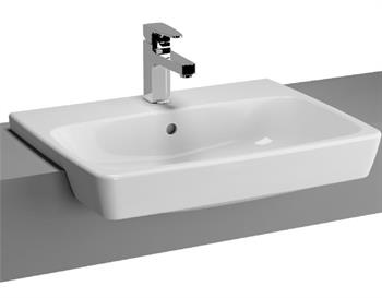 Vitra Metropole Yarım Tezgah Lavabo, 60 cm, 5679B003-0001