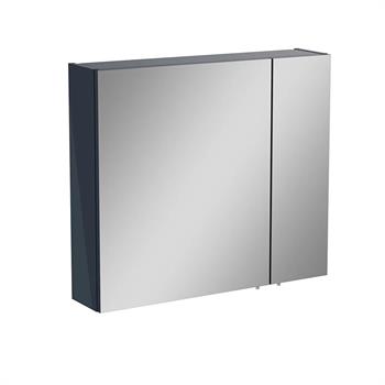 Vitra Mia Asimetrik Dolaplı Ayna, 80 cm, Parlak Antrasit 67705