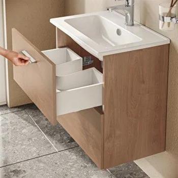 Vitra Mia Banyo Dolabı Seti 60Cm,Çekmeceli Altın Meşe 67092