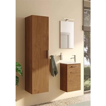 Vitra Mia Demonte Set, 40 cm, Kapaklı, (Lavabo Dolabı, Aydınlatmalı Ayna), Altın Meşe 69565