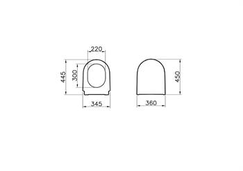Vitra Mondo-Nest Klozet Kapağı, Yavaş Kapanır, 89-003-009