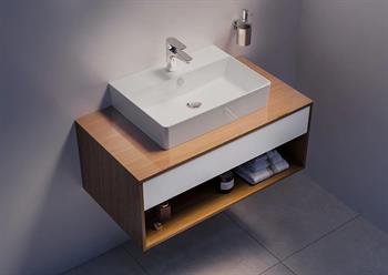 Vitra Nuo Dikdörtgen Lavabo, 60 cm, 7432B003-0001