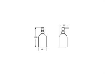 Vitra Origin Sıvı Sabunluk, Fırçalı Nikel A4489134