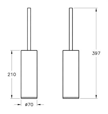 Vitra Origin Tuvalet Fırçalığı (Yerden) A44893