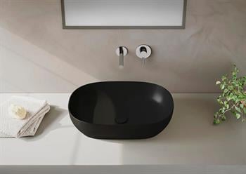Vitra Outline Oval Çanak Lavabo, 60 cm, Mat Siyah, 5995B483-0016  (sadece istanbul teslimat için uygundur )