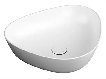 Vitra Plural Üçgen Alçak Çanak Lavabo, 47 cm, Mat Beyaz, 7812B401-0016