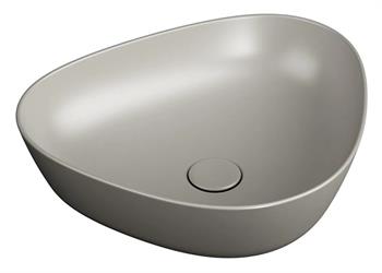 Vitra Plural Üçgen Alçak Çanak Lavabo, 47 cm, Mat Bej, 7812B420-0016