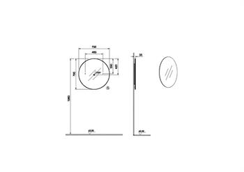 Vitra Prime Aydınlatmalı ve Sensörlü Yuvarlak Ayna, 80 cm, 67042 